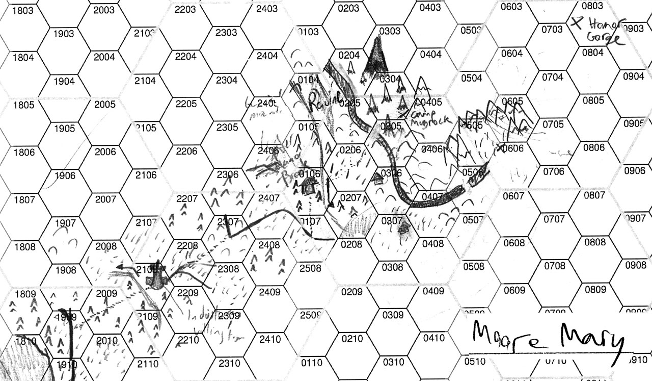 Map of Moore Mary